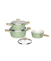 Bộ nồi phủ sứ Nano đáy từ Sunhouse Healthy SHG7979MT1